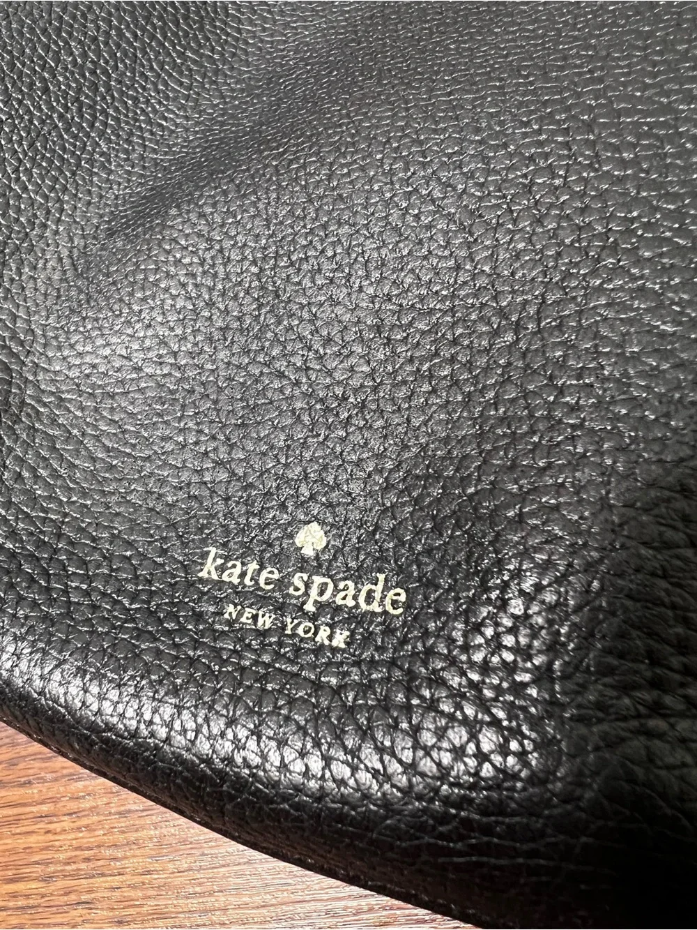 Kate Spade Kailee Shoulder Bag, crafted from black pebbled leather